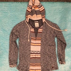 Roxy zip up jacket. Size small. Tribal.